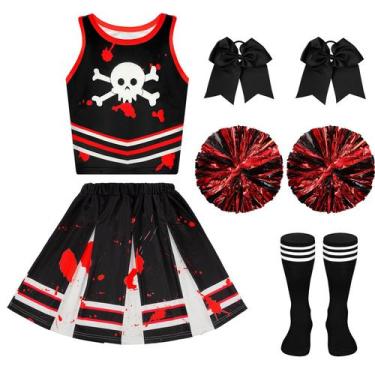 Imagem de Fantasia de líder de torcida Liitrsh Halloween Cosplay para meninas de