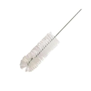 Imagem de Escova de Nylon 5x45cm para limpeza de garrafas, tubos de ensaio, vidr
