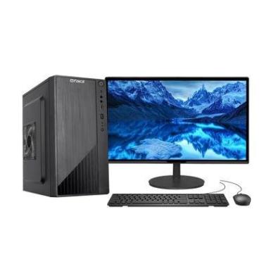 Imagem de Computador Completo Fácil, Intel Core I5-12400f (12ª Geração), 16GB DDR4, SSD 240GB, Geforce Nvidia 1GB, Windows 10 + Monitor 21" LED