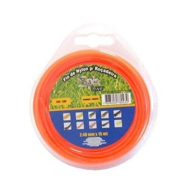 Imagem de Fio de Nylon 15 Metros 2,40mm Redondo para Roçadeira Spin Blister Vulc