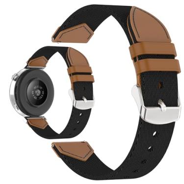 Imagem de AWADUO Pulseira de substituição de nylon compatível com Xiaomi Watch S4 de 41 mm, macia e durável, com acessório de smartwatch de liberação rápida (preto)