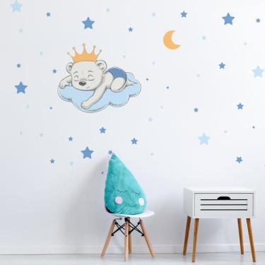 Imagem de Adesivo de Parede Ursinho Príncipe para Quarto - Quartinhos