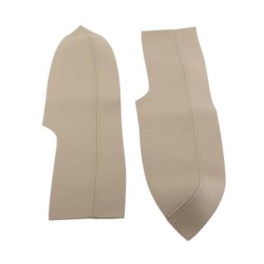 Imagem de Yctze Microfiber Leather Door Porta Porta Frente Tampa do Braço Protetor Anti Scratch para 2005-2011 Suporte Confortável Apontendo Braços Dianteiro Dianteiro Esquerdo Porta Direita (Bege)