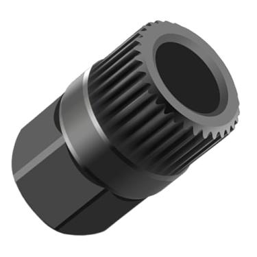 Imagem de JEUCLEL Ferramenta de alternador de remoção de polia de roda livre de correia V de soquete 33T, ferramenta de polia desacopladora de alternador compatível com Audi A3 VW Golf Vento Passat Volvo Benz