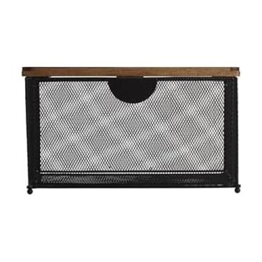 Imagem de Gourmet Basics by Mikasa Recipiente de armazenamento de metal Basala para pão, 35 x 19 x 19 cm, preto