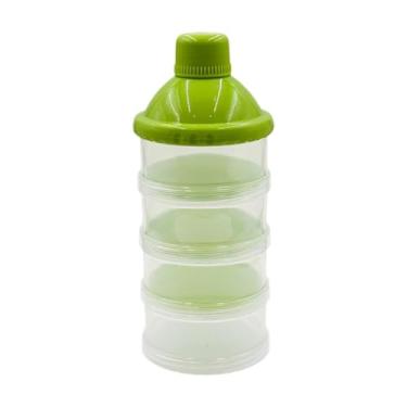 Imagem de predolo Dispensadores em pó portáteis, pote, caixa de armazenamento de lanches para doces em pó, café, aveia, Verde