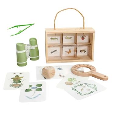 Imagem de Fenteer Kit de Exploração Infantil, Conjunto de Brinquedos para Crianças, Caixa de, Lupa com Binóculos para Educação Domiciliar, para Ambientes