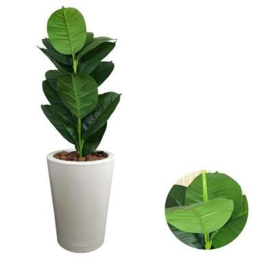 Imagem de Planta Artificial Ficus Jiboia Toque Real Com Vaso Polido - PlantaImpo