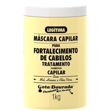 Imagem de Máscara Fortalecedora Tradicional para Cabelos Gota-Dourada Alho 1kg