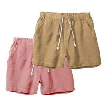 Imagem de Kit 2 Shorts Masculinos em Linho Bermuda Casual Conforto-Masculino