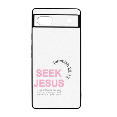 Imagem de qizjio Capa protetora de Jesus Cristão à prova de choque com versículo bíblico para Google Pixel 6A