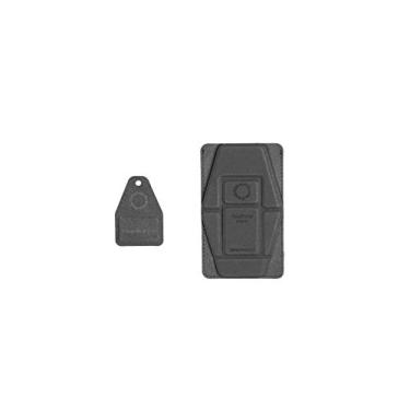 Imagem de DesignNest Suporte de cartão dobrável para telefone com cordão, bloco magnético adesivo, reutilizável, fino, invisível, dobrável, horizontal e visualização em retrato, cabo de dedo compatível com