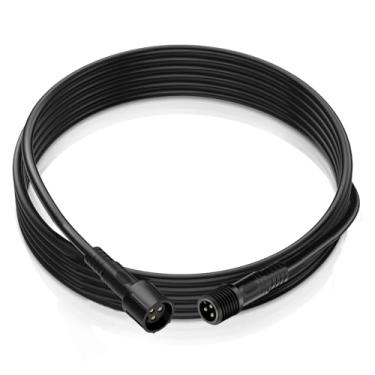 Imagem de Auto Buero 4 peças de fio de extensão de luz de rocha RGB de 3 pinos, 4 peças, cabo de extensão de luzes LED à prova d'água para caminhões, motocicletas, carros, quadriciclos