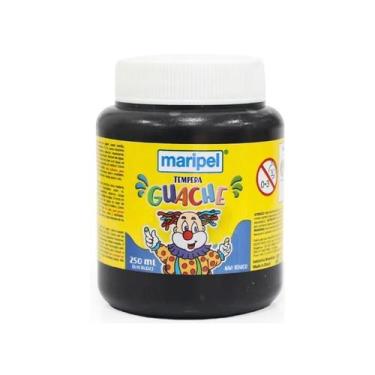Imagem de Tinta Guache 250ml Preto Maripel