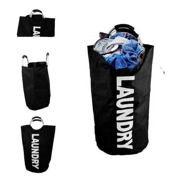 Imagem de Cesto Organizador Roupa Suja Banheiro Lavanderia Com Alça