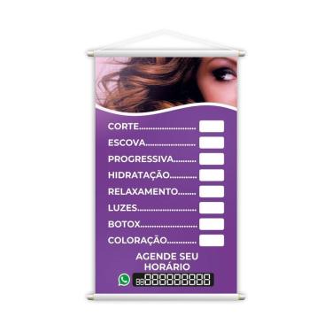 Imagem de Banner Cabeleireiro Salão De Beleza Tratamentos Grande