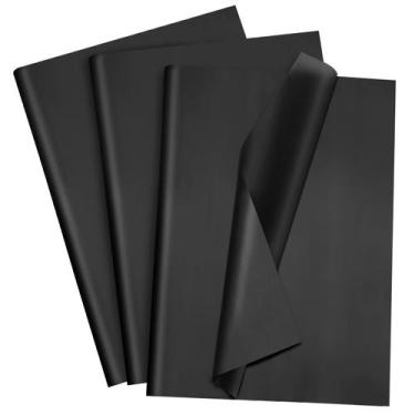 Imagem de Papel de seda Futreo 300 folhas 36x51 cm Preto Kraft - Fuutreo