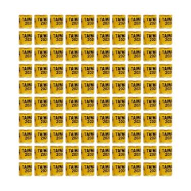 Imagem de MotiveTech 100x Anéis de perna de pombo de alumínio 2026 Ferramenta de gerenciamento de pássaros Treinamento Identificação de anéis de perna de pombo, Amarelo Claro Reino Unido