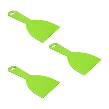 Imagem de Utoolmart Raspador de pintura de faca Putty removedor de treliça prático para azulejo de tijolos de gesso concreto casa construção usar janela vidro Slant Edge Grill Scraper Premium Flat Pool 1 peça, UT191028J-0049, Prata, 4 inch ; 3 PCS ; PP