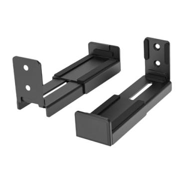 Imagem de BaotyJie Suporte de parede para barra de som, suporte para economizar espaço em prateleira, estável e fácil de instalar, para barra de som sob a TV,