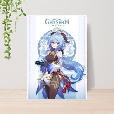 Imagem de Quadro Decorativo Jogo Genshin Impact A4  Placa MDF 014 - Lomi Art