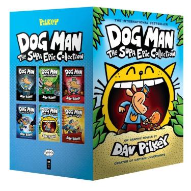 Imagem de Conjunto em caixa Book Scholastic Dog Man Supa Epic Collection