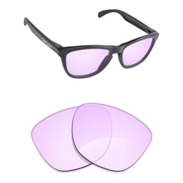 Imagem de Alphax Lentes de reposição rosa não polarizadas para óculos de sol Oakley Frogskins OO9013