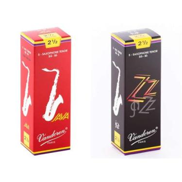 Imagem de Pacote Tenor Sax Reeds Vandoren Strength 2.5 (pacote com 5)