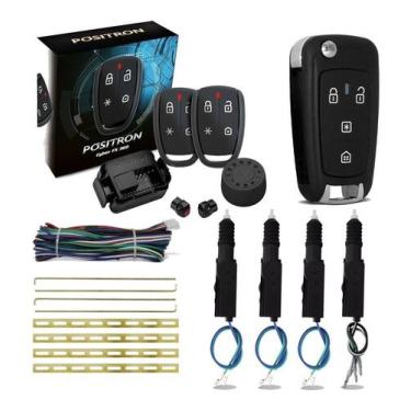 Imagem de Alarme Automotivo Fx360 + Chave Px80 Positron + Trava 4Porta - Kit de 