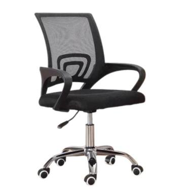 Imagem de Cadeira De Escritório Diretor Tela Mesh Base Cromada Tronus
