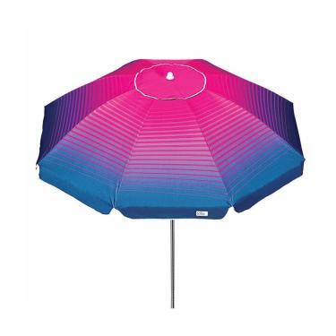 Imagem de Guarda Sol Cancun 2,30m Articulável Alumínio Azul Marinho/Rosa - 1207 Tobee
