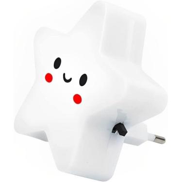 Imagem de Abajur Luminária de Tomada Infantil de Estrela 8,5cm