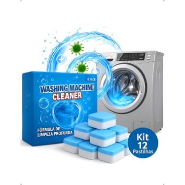 Imagem de Pastilha Tablete Limpeza Máquina Lavar Roupa Louça Kit 12 Un - Mrsemen