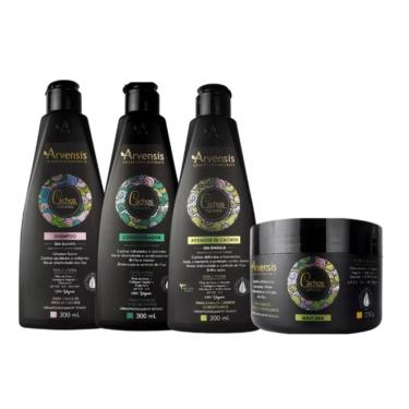 Imagem de Kit Arvensis Cachos Naturais Crespos E Crespíssimos 4 Itens