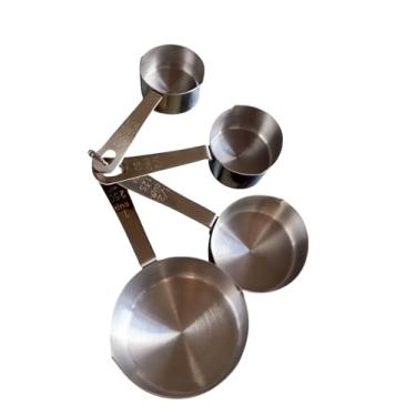 Imagem de 4 Peças Conjunto Medidores Cozinha Culinario com Medidores em Inox e Colheres Medidoras