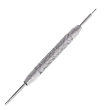 Imagem de Kit de remoção de barra de mola, ferramenta de remoção de pino de relógio de metal para reparo de relógio feito de aço inoxidável com lâmina plana com borda em V e pino de pressão, fácil de usar e