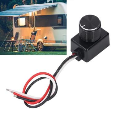 Imagem de Interruptor regulável de intensidade de intensidade de luz, regulação suave de 5% a 100%, prevenção de sobrecorrente, botão PWM, 12-24V para iluminação de faixa de caminhão de barco RV