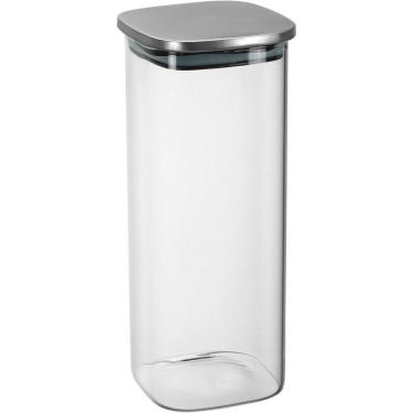 Imagem de Pote Mantimentos Quadrado Tampa Inox Borossilicato 1,8l