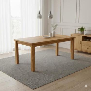 Imagem de Mesa de Jantar Retangular 8 Lugares 220cm 100% Madeira Maciça Argos Es