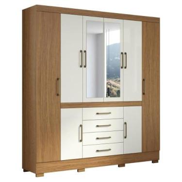 Imagem de Guarda Roupa Casal 8 Portas 201 Cm Napole Atacama Off White Armoveis A