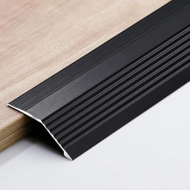 Imagem de Perfil 90cm Do Ajuste De Altura - Tira Da Transição Da Extremidade Da Liga De Alumínio De 3 Partes, Tira Anodizada Da Tampa Do Assoalho Para A Altura De 3-40mm Que Nivela, Black, Breite: 55 mm