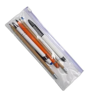 Imagem de 20 Estojos plástico zip zap