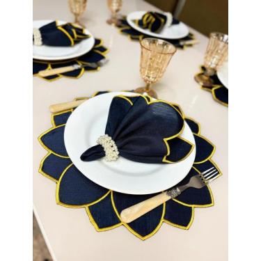 Imagem de Jogo Americano Girassol Souplast Guardanapo Bordado Vários Modelos - M