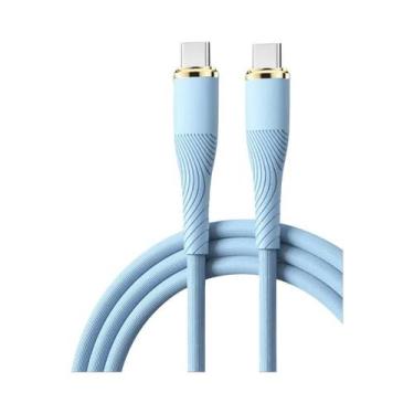 Imagem de Cabo Carregador De Silicone Líquido Tipo C Para Tipo C De 100W Para Xi