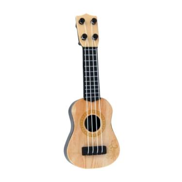 Imagem de Mini Cavaquinho Infantil de Brinquedo, Instrumento Musical para Crianças (Bege)