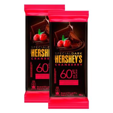 Imagem de Kit 2 Chocolate Hershey`s Special Dark Cranberry 85g