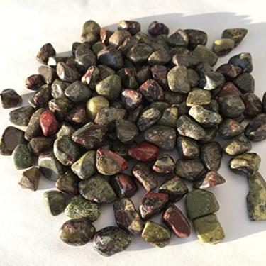 Imagem de URMIBDAI Decoração de casa cheia de textura, pedra de sangue de dragão natural cascalho pedra de cristal cascalho aquário jardim pedra decoração presentes, cristal natural (tamanho: 1500g)