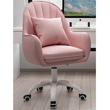 Imagem de Cadeira de escritório, cadeira de jogos, cadeira de computador, altura ajustável, cadeira de computador ergonômica, cadeira de veludo para escritório em casa com braços, cadeira giratória executiva