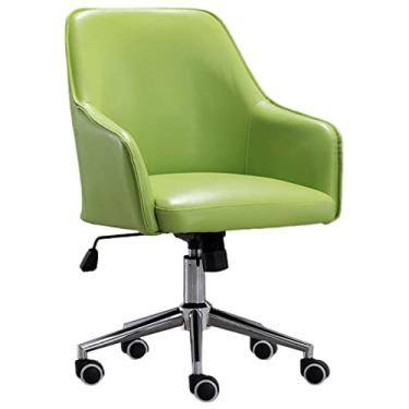 Imagem de Cadeira de mesa de escritório em casa, cadeiras giratórias ajustáveis para jogos com apoios de braços, suporte lombar para quarto e sala de estar