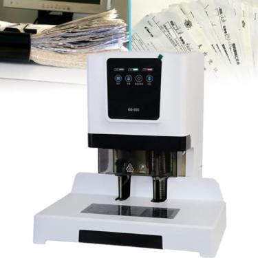 Imagem de HYUIO Encadernação elétrica, perfuração automática de derretimento a quente, 50 mm de espessura, máquina de encadernação de tubo de rebitagem a quente elétrica